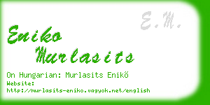 eniko murlasits business card